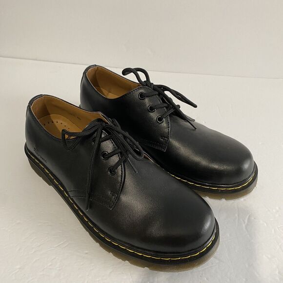 Men's Shoes Dr. Martens 1461 3 Eye Leather Oxfords 11838002 BLACK SMOOTH - Picture 2 of 9